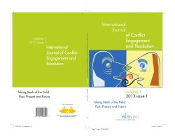 here - International Journal of Conflict Engagement and Resolution