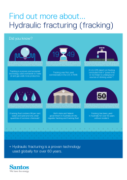 Find out more about... Hydraulic fracturing (fracking)