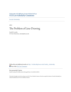 The Problem of Line-Drawing