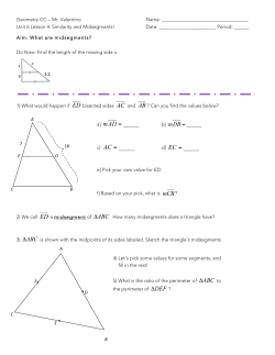Midsegment Notes
