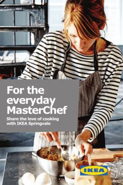 For the everyday MasterChef