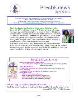 PresbEnews 4-5-17.pub - First Presbyterian Church