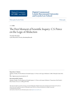 The First Moment of Scientific Inquiry