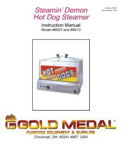 Steamin` Demon Hot Dog Steamer