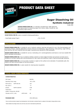 Sugar Dissolving Oil