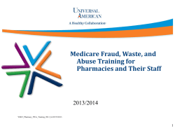 Medicare Fraud, Waste, and Abuse Training for Pharmacies and