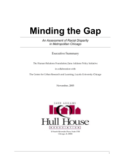 Minding the Gap - Loyola eCommons