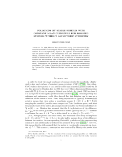 Foliations by stable spheres with constant mean curvature for