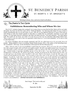 September 18, 2016 - St. Benedict Parish