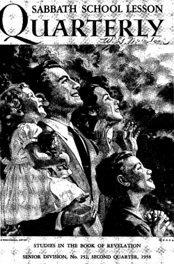 STUDIES AN THE BOOK .9, REVELATION , SENIOR DIVISON No