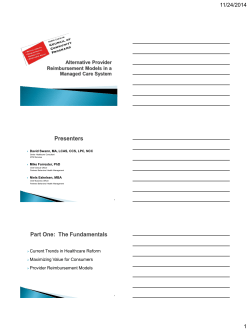 Three Tiers of Accountable Care Organizations and Possible