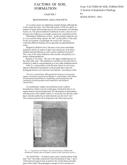 factors of soil formation