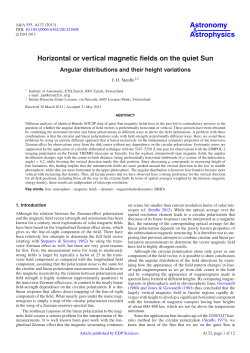 Horizontal or vertical magnetic fields on the quiet Sun