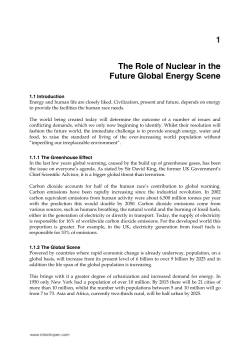 The Role of Nuclear in the Future Global Energy