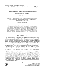 The Banzhaf Index in Representative Systems with Multiple Political