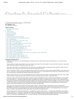 Cope-Evans papers - Haverford College Libraries