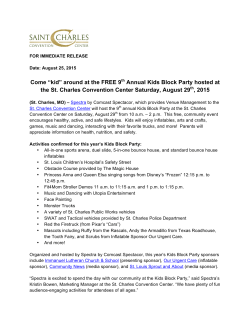 Come “kid” around at the FREE 9th Annual Kids Block Party hosted