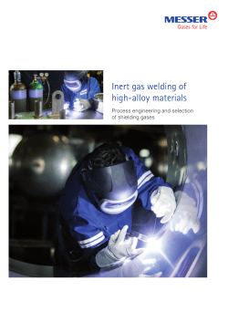 Inert gas welding of high-alloy materials