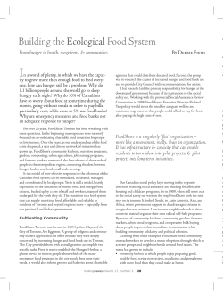 Building the Ecological Food System: From