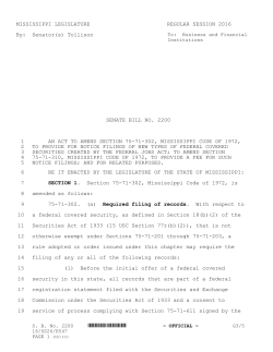 SB 2200 - Mississippi Legislature