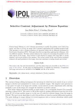 Selective Contrast Adjustment by Poisson Equation