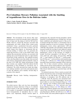 Pre-Colombian Mercury Pollution Associated with the Smelting of