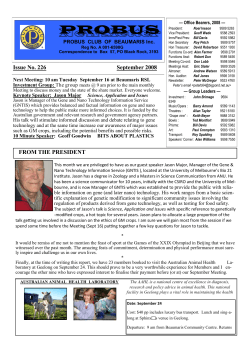 September - Beaumaris Probus