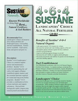 Sustane 4-6-4 - Granite Seed Company