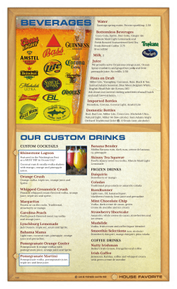 beverages - Harrison`s Harbor Watch