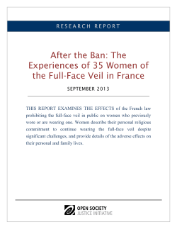 After the Ban: The Experiences of 35 Women of the Full