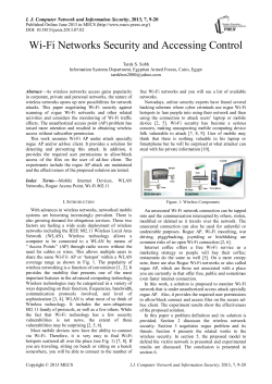 Prevent Information Leakage Due to War Driving