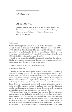 Chapter 12 ALCOHOL USE - World Health Organization
