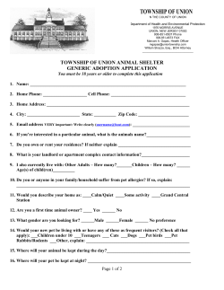 Generic - Union Township