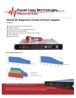 Brochure... - Power Mag Technologies