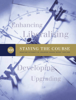 Annual Report 1999/2000 - Monetary Authority of Singapore