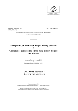 European Conference on Illegal Killing of Birds