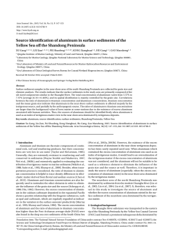 Source identification of aluminum in surface sediments of the Yellow