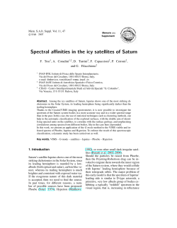 Spectral affinities in the icy satellites of Saturn
