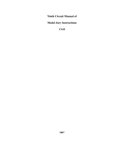 Ninth Circuit Manual of Model Jury Instructions Civil