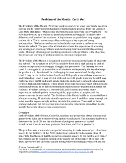 Cut It Out - Inside Mathematics