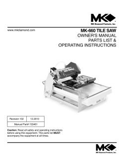 MK-660 tile saw