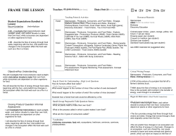 Frame the Lesson-Protected - Trinity Basin Preparatory