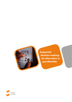 Supported decision-making - Mental Disability Advocacy Center