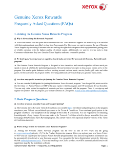 Genuine Xerox Rewards