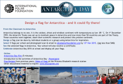 Design a flag for Antarctica - and it could fly there!