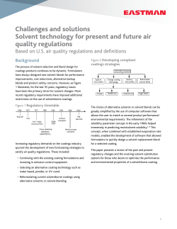 M-310B Challenges and Solutions - Solvent Technology for Present