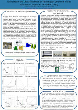 Fabricateion and Characterization of Rectangular Strontium Iodide