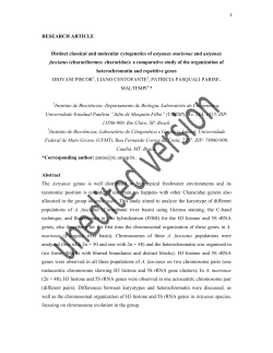 Distinct classical and molecular cytogenetics of astyanax marionae