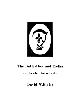 THE BUTTERFLIES and MOTHS