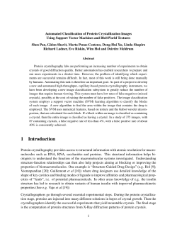Automated Classification of Protein Crystallization